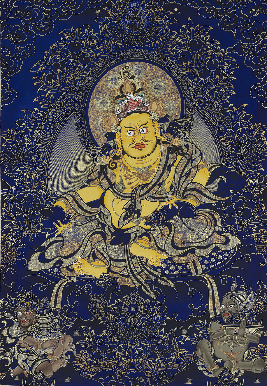 青金石黄财神