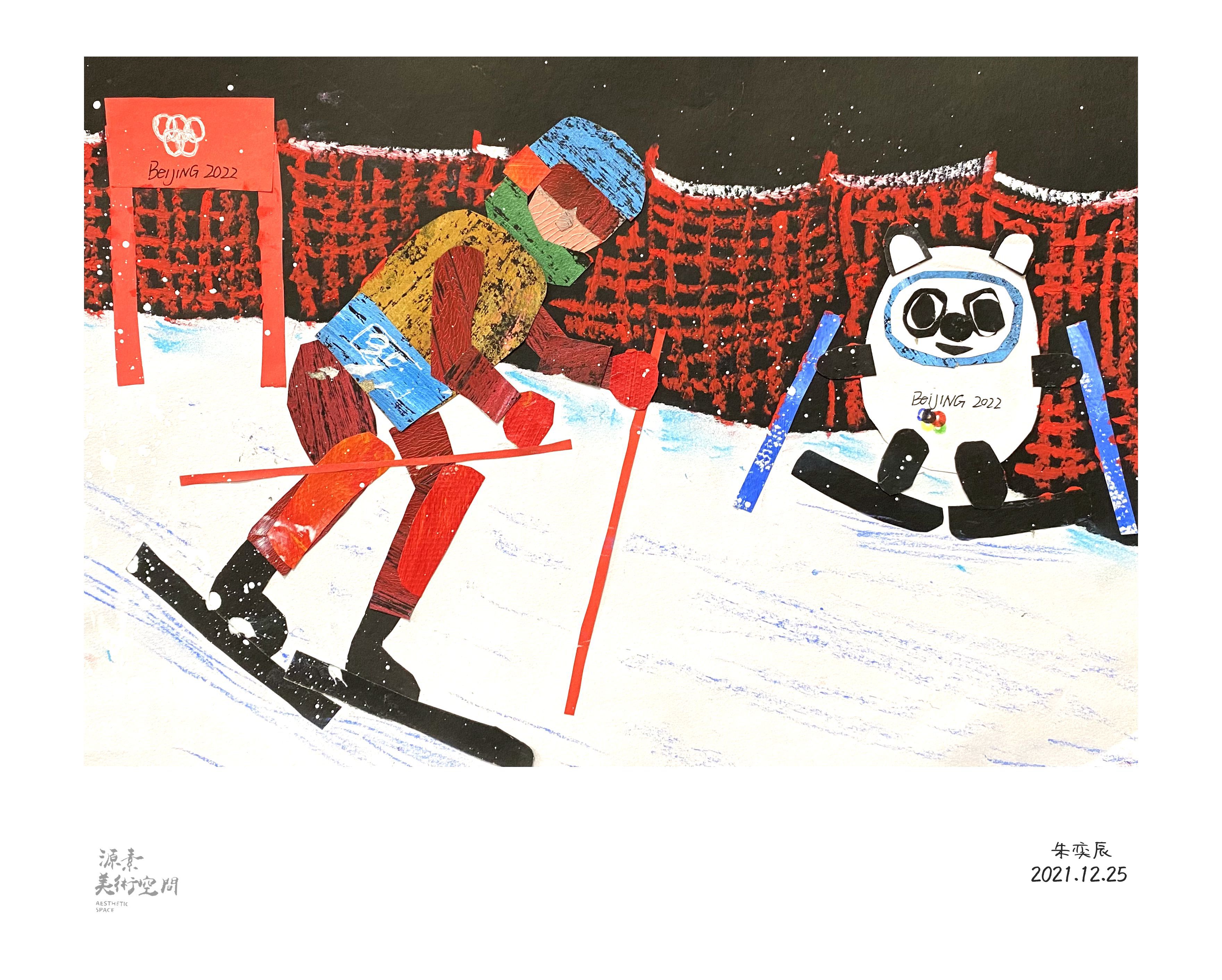 北京冬奥会项目绘画图片