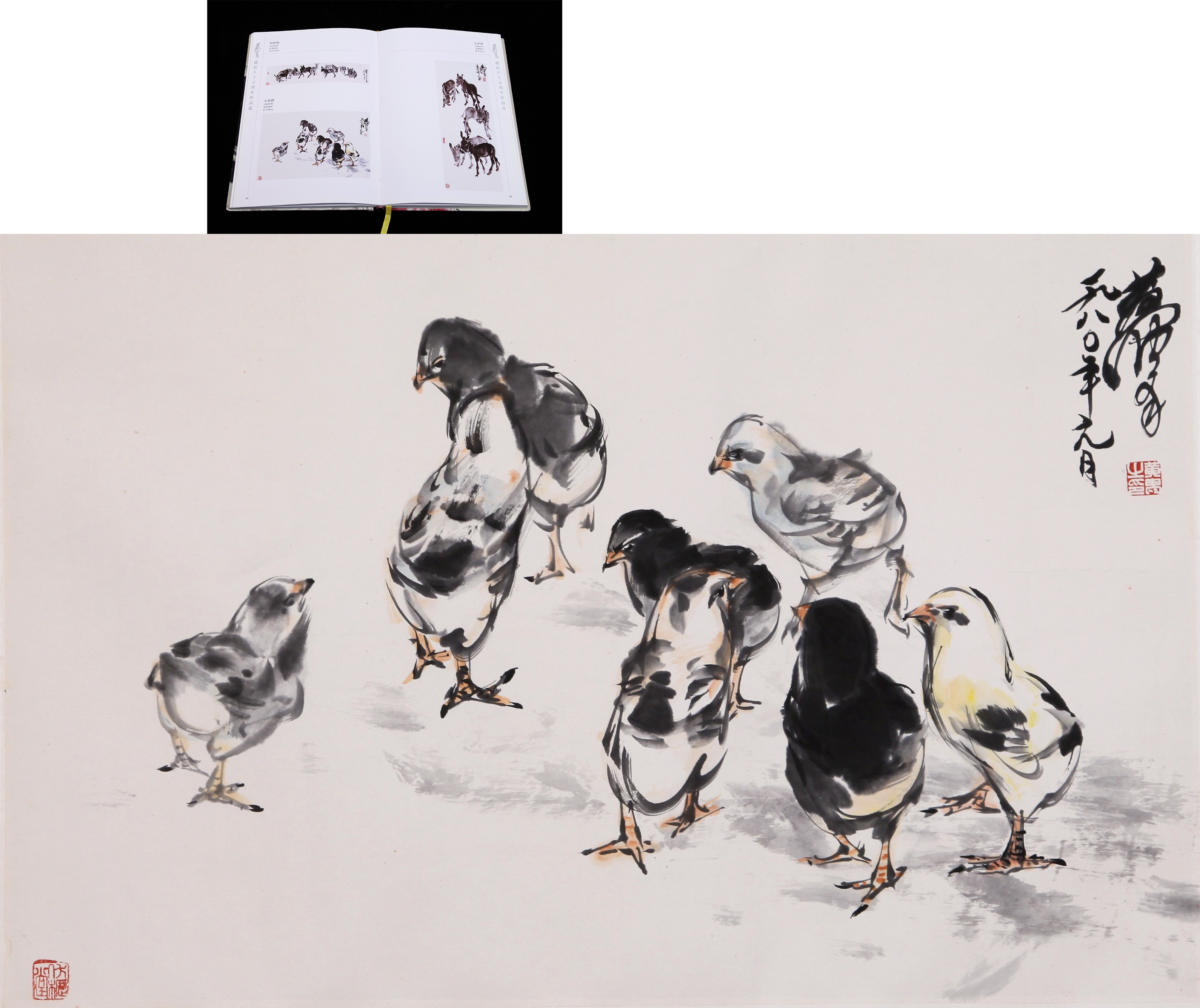 国画家李贤松-写意鸡，国画鸡的寓意-搜狐