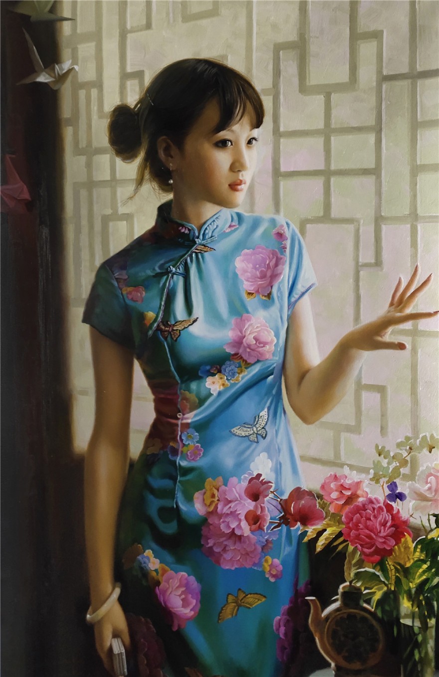 朝鲜女画家图片